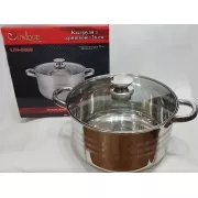 Кастрюля Unique UN-5008 с прозрачной крышкой 7 л