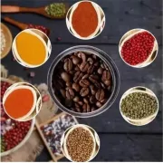 Кофемолка электрическая RAF R-7113 ножевая 4 лезвия 300Вт измельчитель из нержавеющей стали