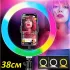 Кольцевая LED лампа RGB MJ38 38см 220V 1 крепл.тел USB + пульт Кольцевая LED лампа RGB MJ38 38см 220V 1 крепл.тел USB + пульт