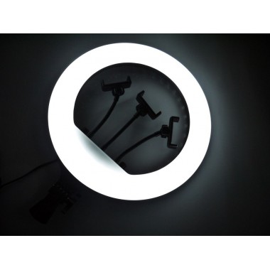 Кольцевая LED лампа RL-14 36см 220V 1 крепл.тел. + пульт + чехол