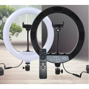 Кільцева LED лампа YQ-320B (30см) з утримувачем телефону для бьюті селфі зйомки Ring Light