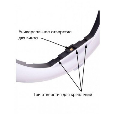 Кільцева LED лампа YQ-320B (30см) з утримувачем телефону для бьюті селфі зйомки Ring Light