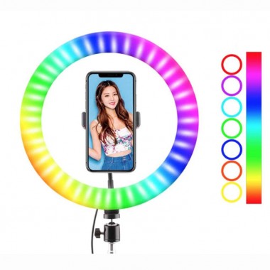 Кільцева RGB селфі - лампа, 26 см Кільцева RGB селфі - лампа, 26 см
