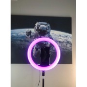 Кільцева світлодіодна лампа RGB LED RING MJ33/ 33 см із кріпленням для телефону
