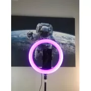 Кольцевая светодиодная лампа RGB LED RING MJ33/ 33 см с креплением для телефона