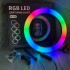 Кольцевая светодиодная лампа RGB LED RING MJ33/ 33 см с креплением для телефона Кольцевая светодиодная лампа RGB LED RING MJ33/ 33 см с креплением для телефона