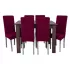 Комплект чехлов на стулья без оборки 6 штук (бордовый)