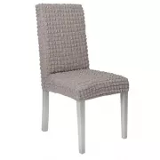 Комплект чехлов на стулья без оборки 6 штук (капучино)