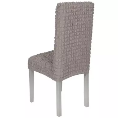 Комплект чехлов на стулья без оборки 6 штук (капучино)