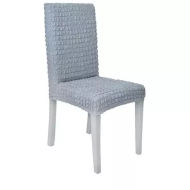 Комплект чехлов на стулья без оборки 6 штук (серый) Комплект чехлов на стулья без оборки 6 штук (серый)