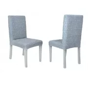 Комплект чехлов на стулья без оборки 6 штук (серый)