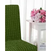 Комплект чехлов на стулья без оборки 6 штук (зеленый)