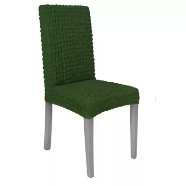 Комплект чохлів на стільці без оборки 6 штук (зелений) Комплект чохлів на стільці без оборки 6 штук (зелений)