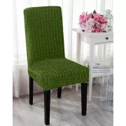 Комплект чехлов на стулья без оборки 6 штук (зеленый)