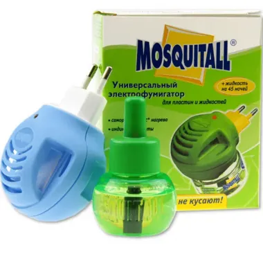 Комплект від комарів, прилад + рідина 45 ночей Mosquitall універсальний захист