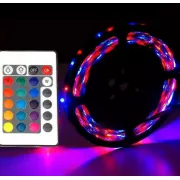Комплект Світлодіодна стрічка багатобарвна 3528 RGB комплект 5м з пультом