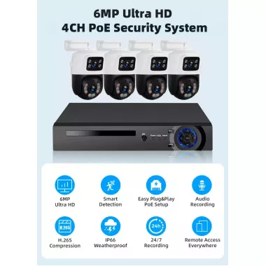 Комплект видеонаблюдения проводной с просмотром через 3G сеть DVR KIT 4ch металл HD набор на 4 камеры с регистратором