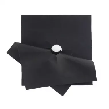 Комплект защитных тефлоновых накладок для газовой плиты из антипригарным покрытием Local House черный