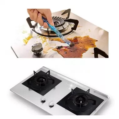 Комплект защитных тефлоновых накладок для газовой плиты из антипригарным покрытием Local House черный