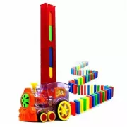 Конструктор игрушка-поезд домино, DOMINO Happy Truck sciries COLORS 60 деталей