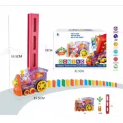 Конструктор игрушка-поезд домино, DOMINO Happy Truck sciries COLORS 60 деталей