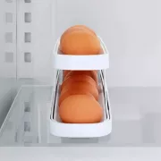 Контейнер для зберігання яєць у холодильнику на два яруси Білий