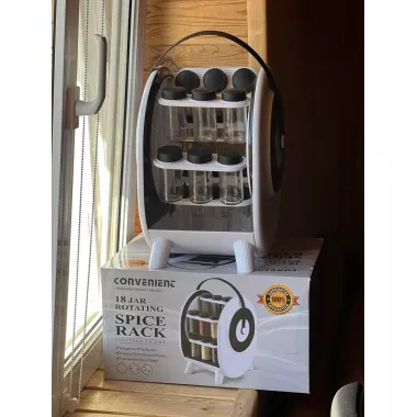 Контейнер для специй / Набор приправных банок 18 шт БЕЛАЯ AND 1-62