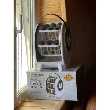 Контейнер для специй / Набор приправных банок 18 шт БЕЛАЯ AND 1-62