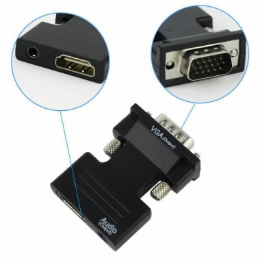 Конвертер с HDMI на VGA OUT Black