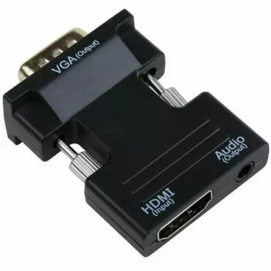 Конвертер с HDMI на VGA OUT Black Конвертер с HDMI на VGA OUT Black