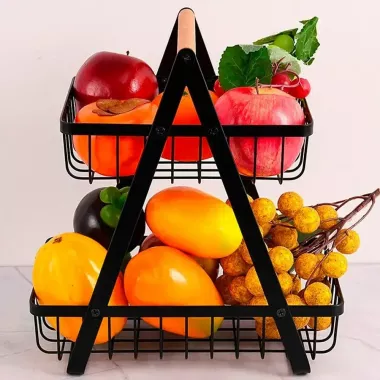 Корзина для фруктов два яруса, 32х30х18см КоVegetable Корзина для фруктов два яруса, 32х30х18см КоVegetable