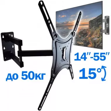 Крепление для телевизора на стену от 14 до 55 дюймов с функцией поворота