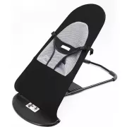 Крісло-шезлонг скачалка Baby Recliner Chair дитячий, чорний