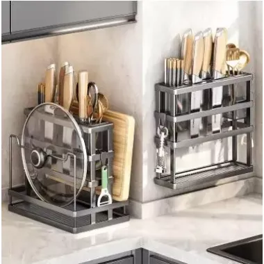 Кухонная подставка,настенная многофункциональная стойка для хранения AND-90-10-24pcs