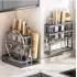 Кухонная подставка,настенная многофункциональная стойка для хранения AND-90-10-24pcs