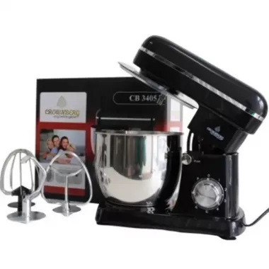 Кухонный комбайн Crownberg CB-3405 планетарный миксер, тестомисс с чашей на 5 литров