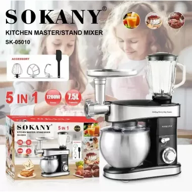 Кухонный комбайн миксер Sokany SK-05010 6 режимов, мясорубка, блендер Кухонный комбайн миксер Sokany SK-05010 6 режимов, мясорубка, блендер