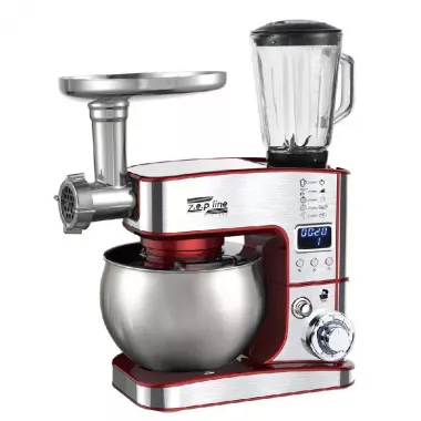 Черный Кухонный комбайн Zepline 4200 Вт 7в1 на 6 литров ZP-135 с дисплеем