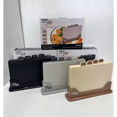 Кухонный набор досок Zepline ZP-00220 5 предметов, с подставкой