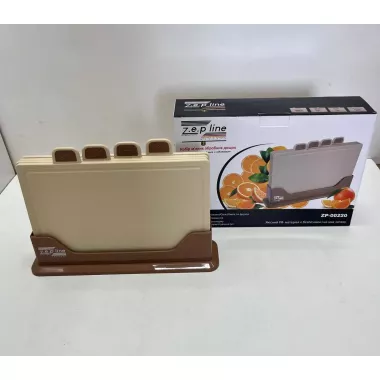 Кухонный набор досок Zepline ZP-00220 5 предметов, с подставкой