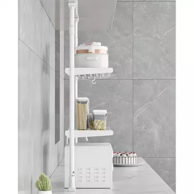 Кухонний органайзер над мікрохвильовою піччю / телескопічна регульована полиця  75х44х26см