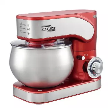 Кухонный тестомес миксер 4в1 3500 Вт на 6 литров Zepline из нержавеющей стали ZP-136 Кухонный тестомес миксер 4в1 3500 Вт на 6 литров Zepline из нержавеющей стали ZP-136