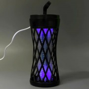 Лампа-пастка від комах TX-WD02 Mini 2в1 800mAh (світильник, УФ-лампа) із вбудованим акумулятором 14cm