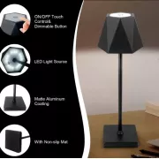 Лампа настольная аккумуляторная Cozy в скандинавском стиле 5 Вт 5200mA 2403 фигурная Черная