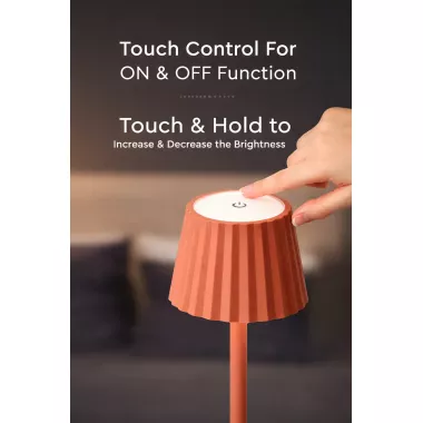 Лампа настольная аккумуляторная Cozy в скандинавском стиле 5 Вт 5200mA 2404 Розовая