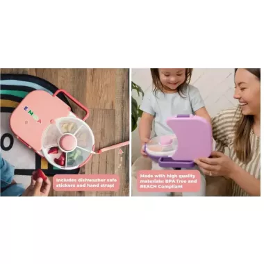 Ланч-бокс бенто, с 5 отделениями и вращающимися секциями AND 130