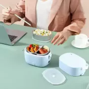 Ланч-бокс с подогревом объемом 1 л на два контейнера с крышками LY-800