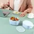 Ланч-бокс с подогревом объемом 1 л на два контейнера с крышками LY-800