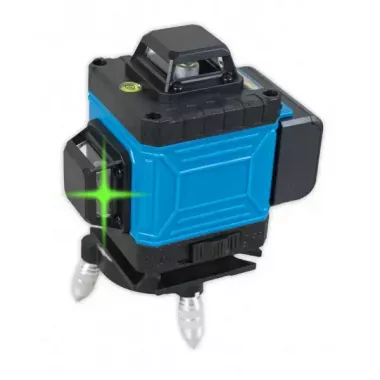 Лазерный 4D 16-линейный зеленый нивелир 24V 5Ah, самовыравнивающийся уровень для измерения сечения 16 лучей на 360 в кейсе