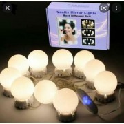 LED лампочки 10 шт для зеркала 3 режима Mirror lights-meet different питание USB